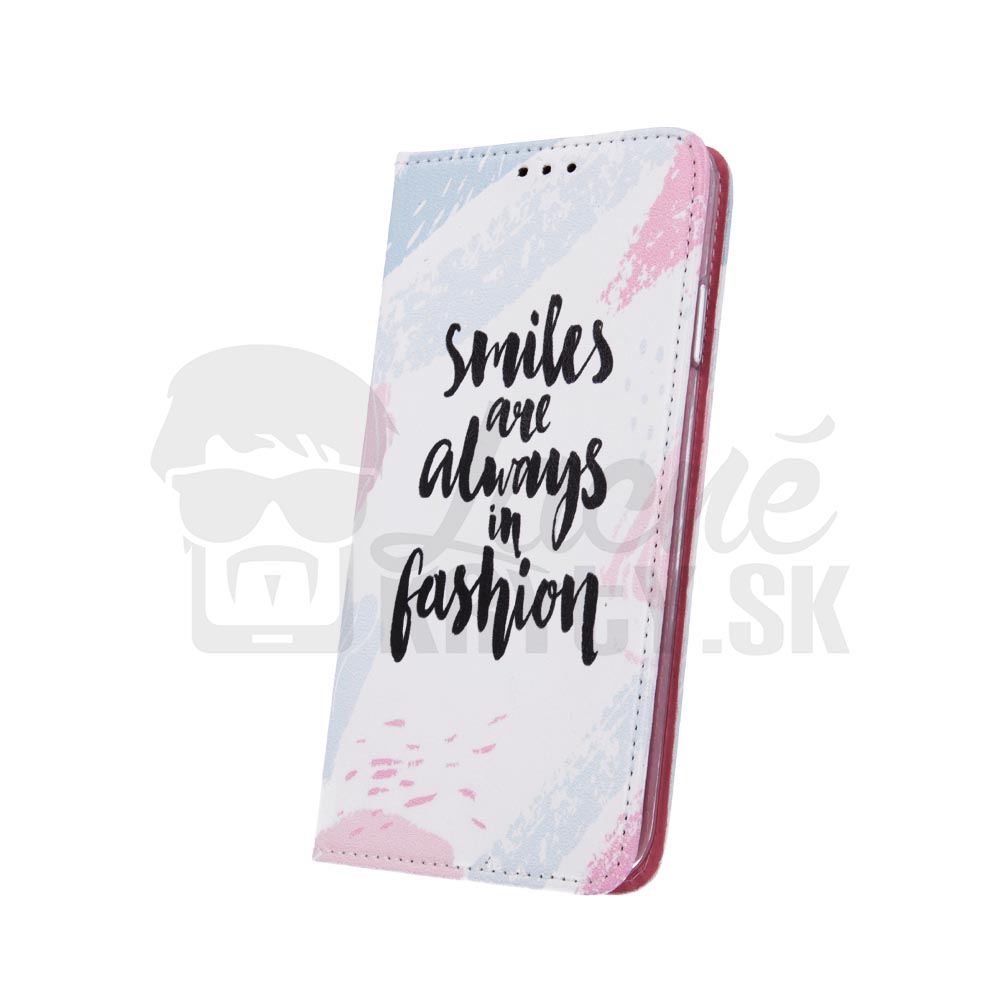 Knížkové pouzdro Trendy case Smiles are always in fashion – Samsung Galaxy A20e