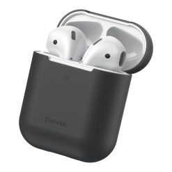 Pouzdro Baseus Silica Gel Protector černé – Apple AirPods | Levné Kryty | Levné Kryty | Levné Kryty
