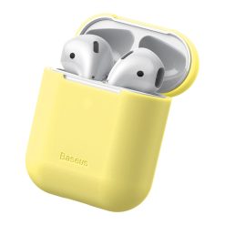 Pouzdro Baseus Silica Gel Protector žluté – Apple AirPods | Levné Kryty | Levné Kryty | Levné Kryty