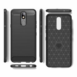 Zadní kryt Carbon černý – LG K40 | Levné Kryty | Levné Kryty | Levné Kryty