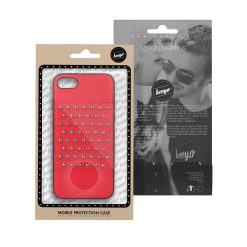 Semišový kryt Beeyo Brads case červený – iPhone 5 / 5S / SE | Levné Kryty | Levné Kryty | Levné Kryty