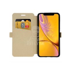 Knížkové pouzdro Book Pocket zlaté – iPhone Xr | Levné Kryty | Levné Kryty | Levné Kryty