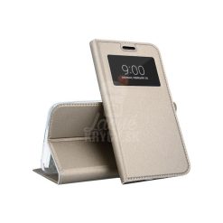 Knížkové pouzdro Smart Look zlaté – Huawei Y7 2019 | Levné Kryty | Levné Kryty | Levné Kryty