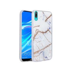 Zadní kryt s potiskem Marble bílý – Huawei Y7 2019 | Levné Kryty | Levné Kryty | Levné Kryty