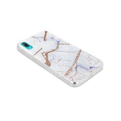 Zadní kryt s potiskem Marble bílý – Huawei Y7 2019 | Levné Kryty | Levné Kryty | Levné Kryty