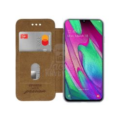 Knížkové pouzdro Prime case hnědé – Samsung Galaxy A40 | Levné Kryty | Levné Kryty | Levné Kryty