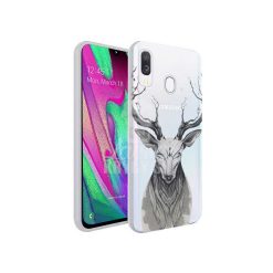 Zadní kryt Trendy s potiskem Jelen transparentní – Samsung Galaxy A40 | Levné Kryty | Levné Kryty | Levné Kryty