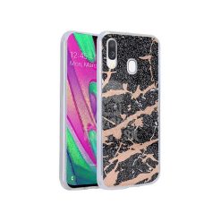 Zadní kryt s potiskem Marble černý – Samsung Galaxy A40 | Levné Kryty | Levné Kryty | Levné Kryty