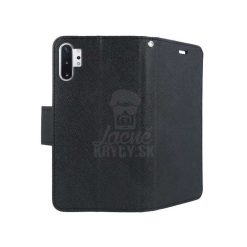 Peněženkové pouzdro Fancy Book černé – Samsung Galaxy Note 10 Plus (10+) | Levné Kryty | Levné Kryty | Levné Kryty