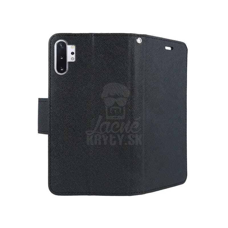 Peněženkové pouzdro Fancy Book černé – Samsung Galaxy Note 10 Plus (10+) | Levné Kryty | Levné Kryty | Levné Kryty