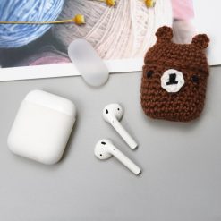 Vlněné pouzdro Wool cap Bear – Apple AirPods | Levné Kryty | Levné Kryty | Levné Kryty