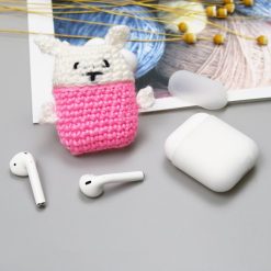 Vlněné pouzdro Wool cap Bunny – Apple AirPods | Levné Kryty | Levné Kryty | Levné Kryty