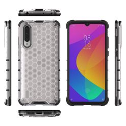 Odolný kryt Honeycomb Armor transparentní – Xiaomi Mi A3 | Levné Kryty | Levné Kryty | Levné Kryty