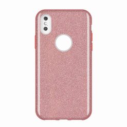 Třpytivý kryt Shining case růžový – Apple iPhone Xs Max