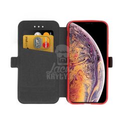 Knížkové pouzdro Book Pocket červené – iPhone Xs Max | Levné Kryty | Levné Kryty | Levné Kryty