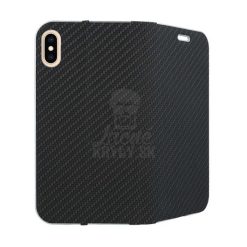 Knížkové pouzdro Luna Carbon černé – Apple iPhone Xs Max | Levné Kryty | Levné Kryty | Levné Kryty