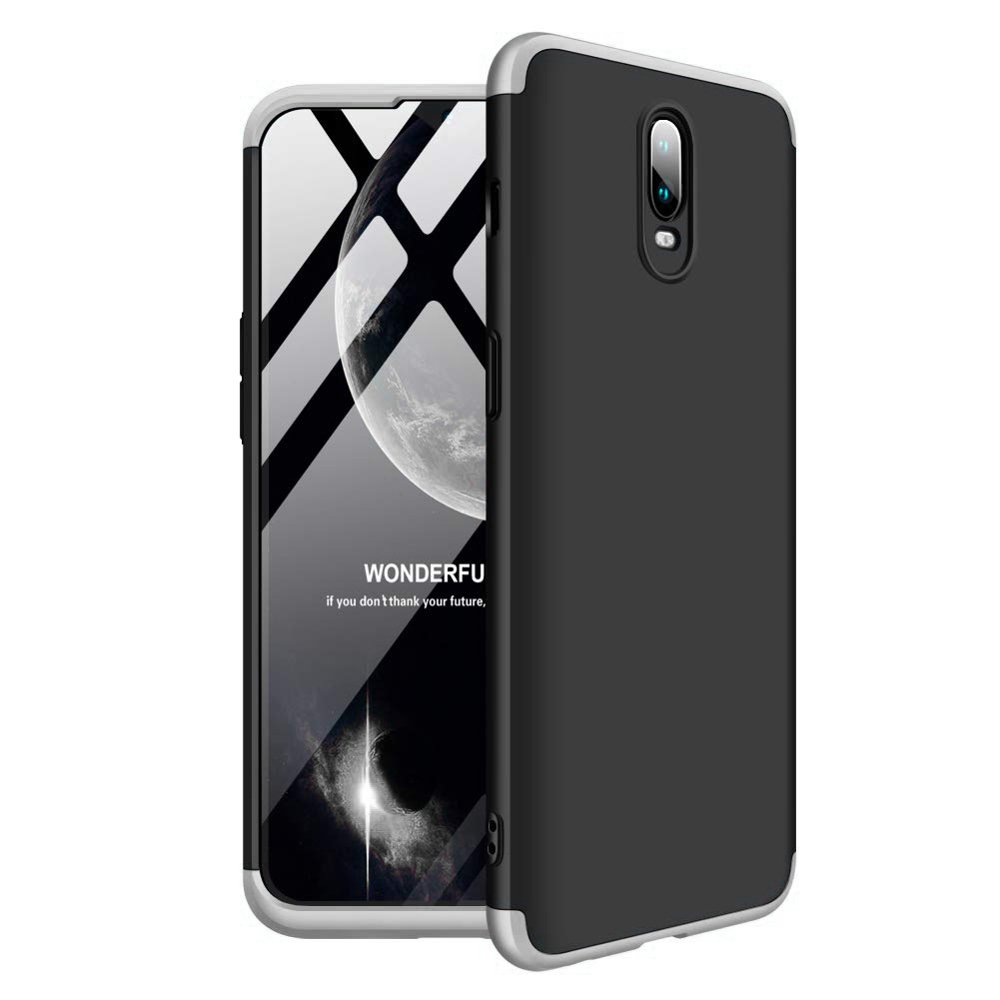 Oboustranné pouzdro 360 Full body protection černo-stříbrné – OnePlus 6T | Levné Kryty | Levné Kryty | Levné Kryty