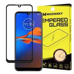 Tvrzené sklo celopovrchové 9H Wozinsky černé – Motorola Moto E6 Plus