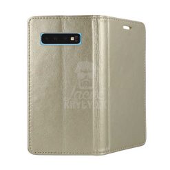Knížkové pouzdro Magnet Book zlaté – Samsung Galaxy S10 | Levné Kryty | Levné Kryty | Levné Kryty