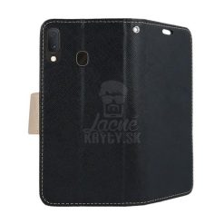 Peněženkové pouzdro Fancy Book černo-zlaté – Samsung Galaxy A20e | Levné Kryty | Levné Kryty | Levné Kryty