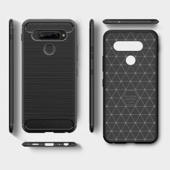 Zadní kryt Carbon černý – LG K50S | Levné Kryty | Levné Kryty | Levné Kryty