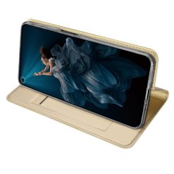 Peněženkové pouzdro Dux Ducis Skin Pro zlaté – Honor 20 / Huawei Nova 5T | Levné Kryty | Levné Kryty | Levné Kryty