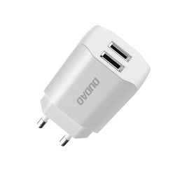 Nabíječka do sítě Dudao A2EU 2x USB 5V/2,4A bílá | Levné Kryty | Levné Kryty | Levné Kryty
