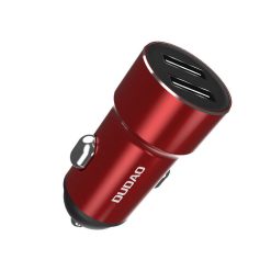 Nabíječka do auta Dudao R5 2,4A na 2 USB červená | Levné Kryty | Levné Kryty | Levné Kryty