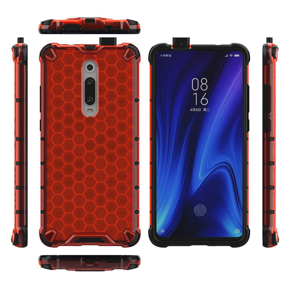Odolný kryt Honeycomb Armor červený – Xiaomi Mi 9T / 9T Pro | Levné Kryty | Levné Kryty | Levné Kryty