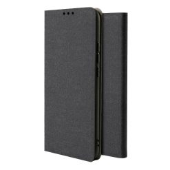 Peněženkové pouzdro Fabric Flip Bookcase černé – Xiaomi Redmi Note 8 Pro | Levné Kryty | Levné Kryty | Levné Kryty