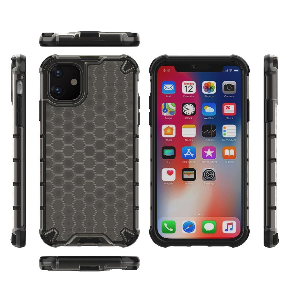 Odolný kryt Honeycomb Armor černý – Apple iPhone 11 | Levné Kryty | Levné Kryty | Levné Kryty