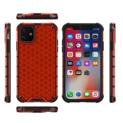 Odolný kryt Honeycomb Armor červený – Apple iPhone 11 | Levné Kryty | Levné Kryty | Levné Kryty