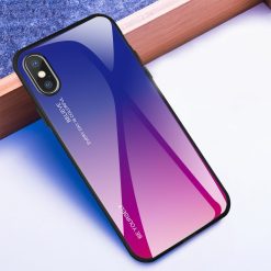 Alternative view of Skleněný kryt Gradient glass modro-fialový – Apple iPhone Xs Max