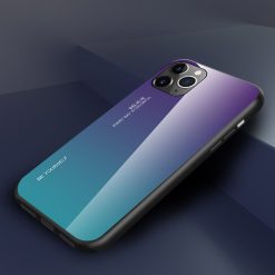 Skleněný kryt Gradient glass fialovo-modrý – Apple iPhone 11 Pro Max | Levné Kryty | Levné Kryty | Levné Kryty
