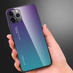 Skleněný kryt Gradient glass fialovo-modrý – Apple iPhone 11 Pro Max | Levné Kryty | Levné Kryty | Levné Kryty