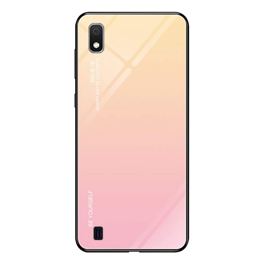 Skleněný kryt Gradient glass růžovo-žlutý – Samsung Galaxy A10 | Levné Kryty | Levné Kryty | Levné Kryty