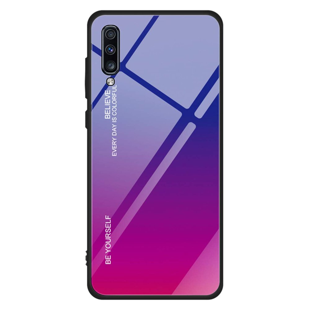 Skleněný kryt Gradient glass modro-fialový – Samsung Galaxy A50 | Levné Kryty | Levné Kryty | Levné Kryty
