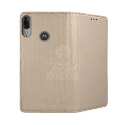 Knížkové pouzdro Smart Case Book zlaté – Motorola Moto E6 Plus | Levné Kryty | Levné Kryty | Levné Kryty