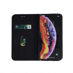 Peněženkové pouzdro Smart Senso černé – LG K50 / LG Q60 | Levné Kryty | Levné Kryty | Levné Kryty