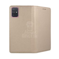 Knížkové pouzdro Smart Case Book zlaté – Samsung Galaxy A71 | Levné Kryty | Levné Kryty | Levné Kryty