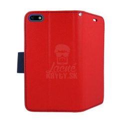 Peněženkové pouzdro Fancy Book červené – Huawei Y5 2018 / Honor 7S | Levné Kryty | Levné Kryty | Levné Kryty