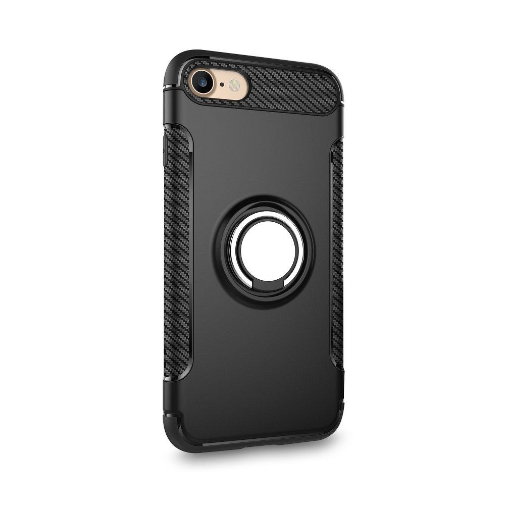 Zadní kryt Carbon Ring černý – iPhone 11