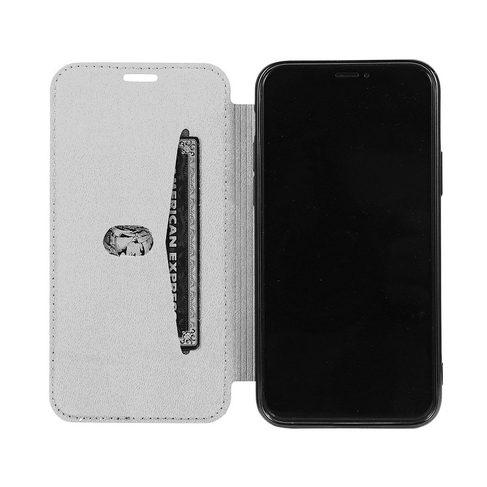Knížkové pouzdro Electro Book stříbrné – iPhone 11 | Levné Kryty | Levné Kryty | Levné Kryty