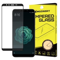 Tvrzené sklo celopovrchové 9H Wozinsky černé – Xiaomi Mi A2