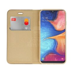 Knížkové pouzdro Luna Book zlaté – Samsung Galaxy A20e | Levné Kryty | Levné Kryty | Levné Kryty