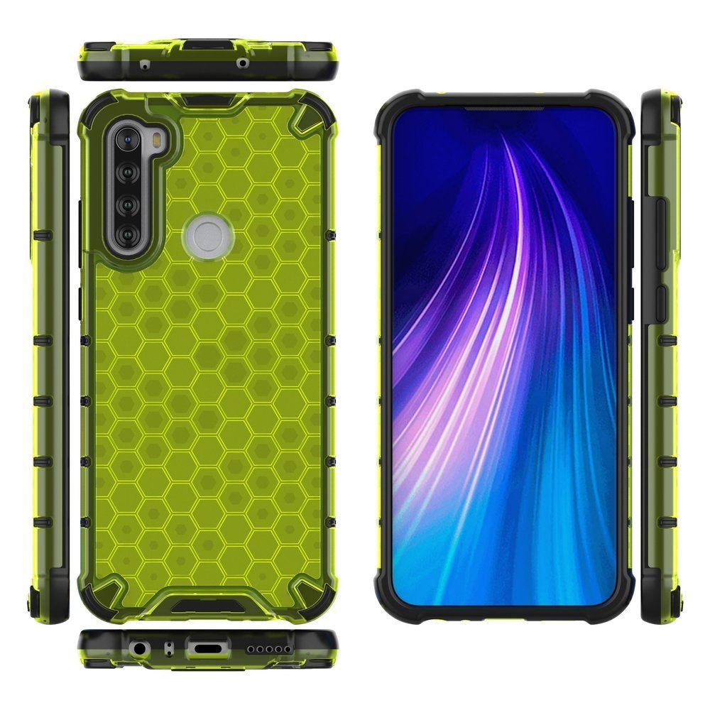 Odolný kryt Honeycomb Armor zelený – Xiaomi Redmi Note 8T | Levné Kryty | Levné Kryty | Levné Kryty