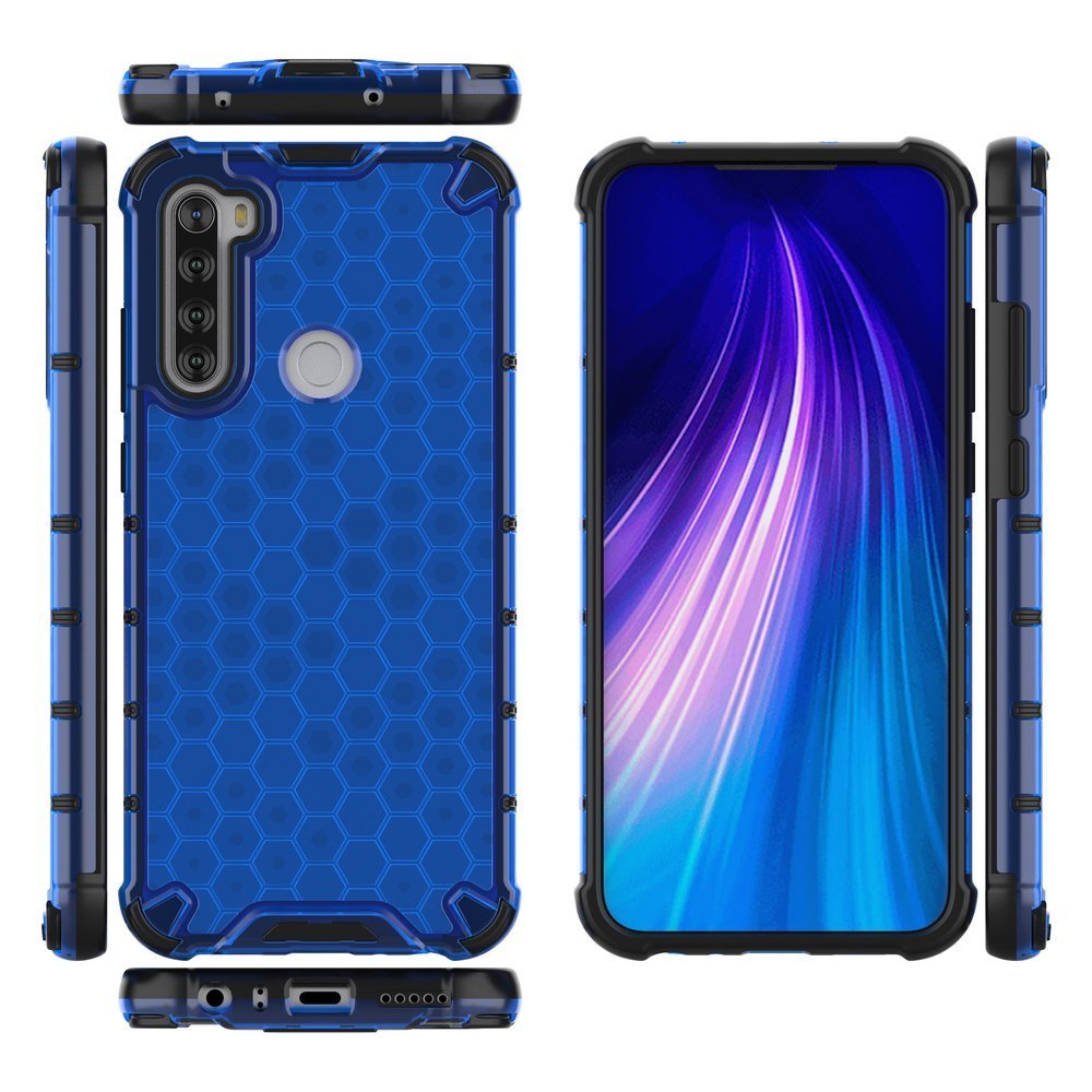 Odolný kryt Honeycomb Armor modrý – Xiaomi Redmi Note 8T | Levné Kryty | Levné Kryty | Levné Kryty