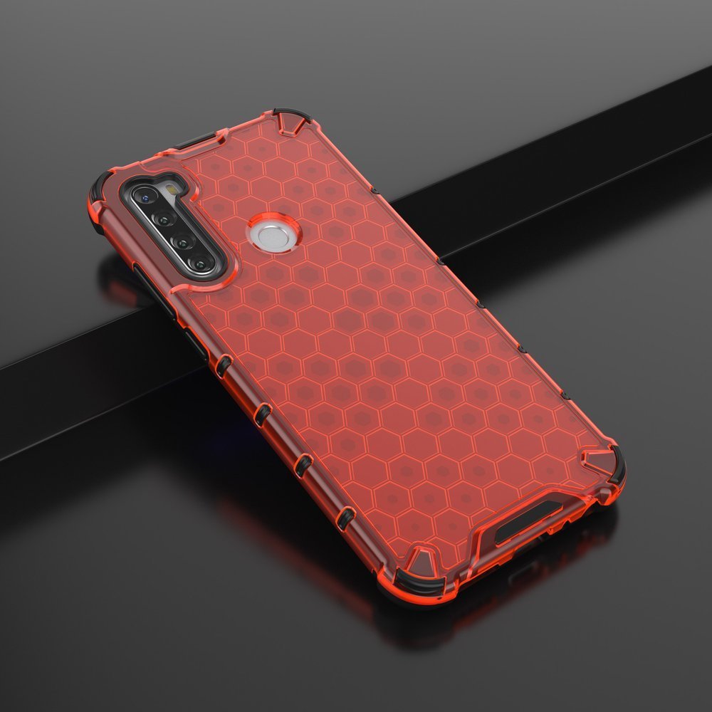 Odolný kryt Honeycomb Armor červený – Xiaomi Redmi Note 8T | Levné Kryty | Levné Kryty | Levné Kryty