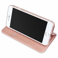Peněženkové pouzdro Dux Ducis Skin Pro růžové – Apple iPhone 7 / iPhone 8 / iPhone SE 2020 / iPhone SE 2022 | Levné Kryty | Levné Kryty | Levné Kryty