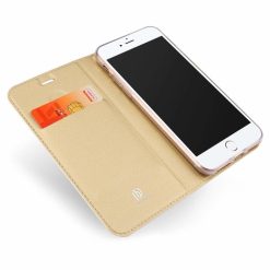 Peněženkové pouzdro Dux Ducis Skin Pro zlaté – Apple iPhone 7 / iPhone 8 / iPhone SE 2020 / iPhone SE 2022 | Levné Kryty | Levné Kryty | Levné Kryty
